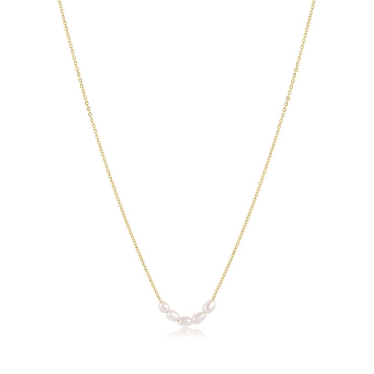 Zselyke – Minimalista szerkezetű arany nyaklánc