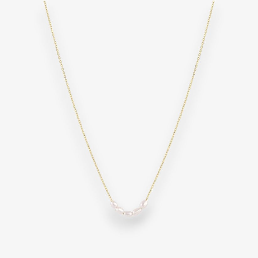 Zselyke – Minimalista szerkezetű arany nyaklánc