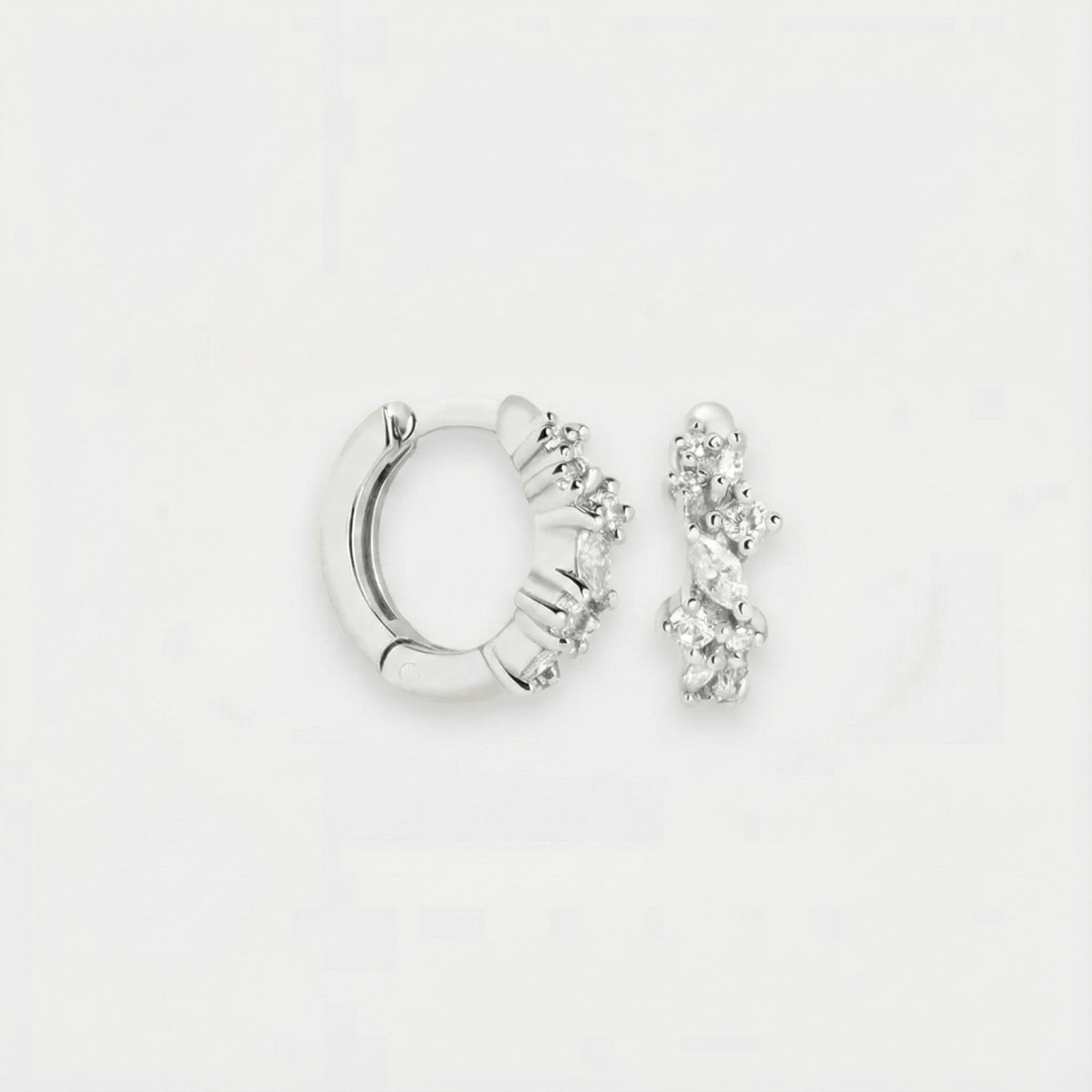 Rózsa – Kristálycsokros fülbevalók