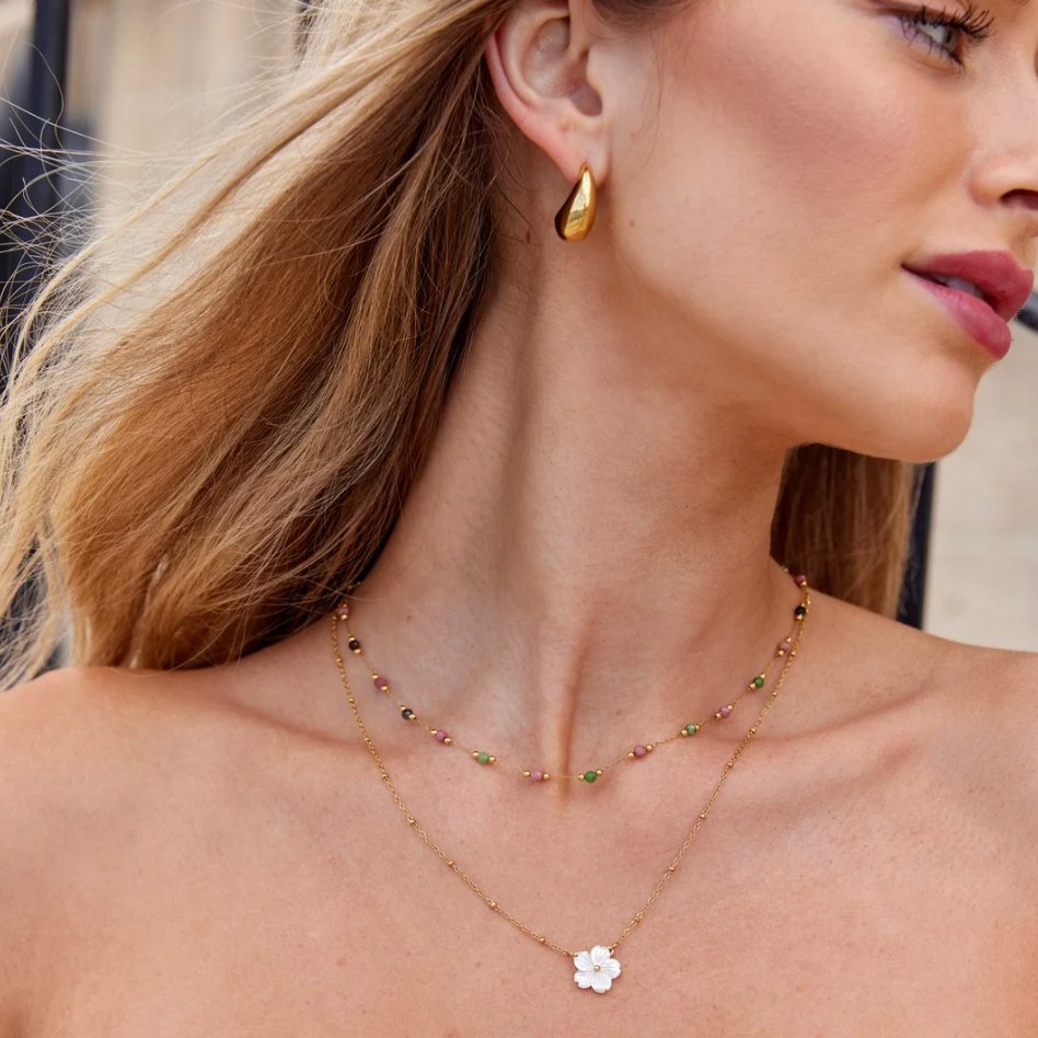 Virágka – Gyönyörű virágos nyaklánc